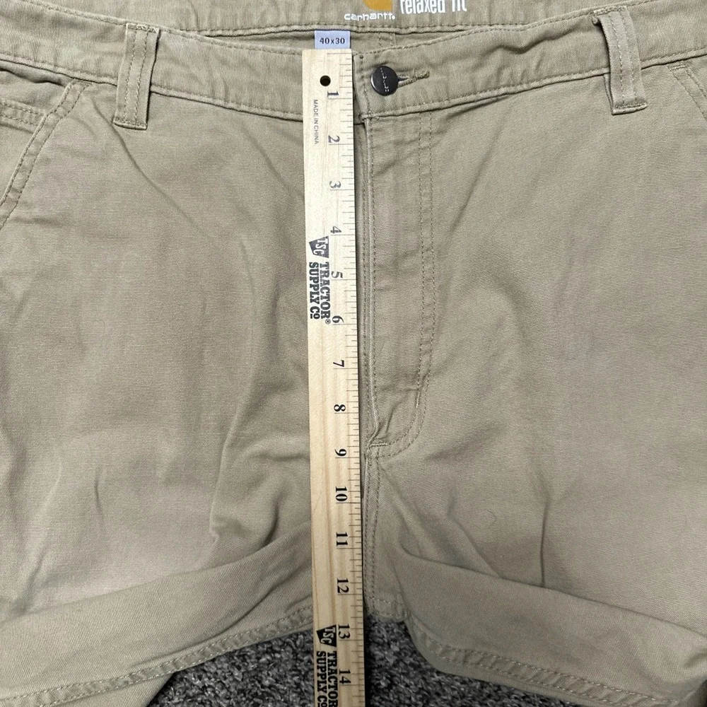 Carhartt Relaxed Fit Khaki Carpenter Pants Workwear Men's 40x30‎